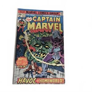 Captain Marvel #41 (Nov 1975) Marvel Comics -  Jim Starlin Era Cosmic Epic